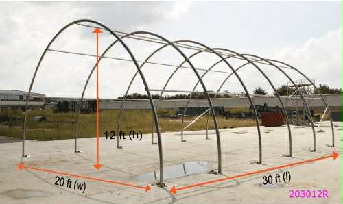 BRAND NEW Single Truss Arch Storage Shelter W6mxL9mxH3.6m (Storage Tent)