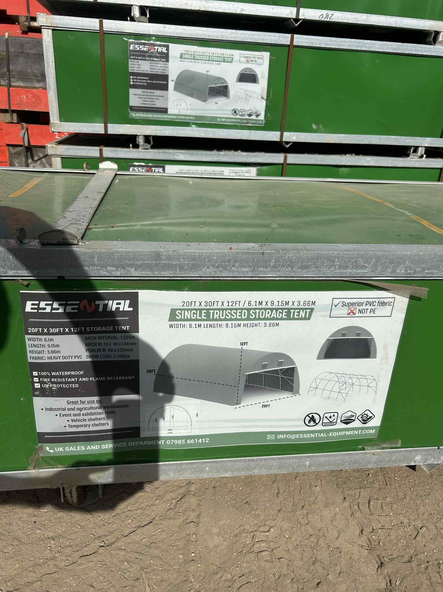 BRAND NEW Single Truss Arch Storage Shelter W6mxL9mxH3.6m (Storage Tent)