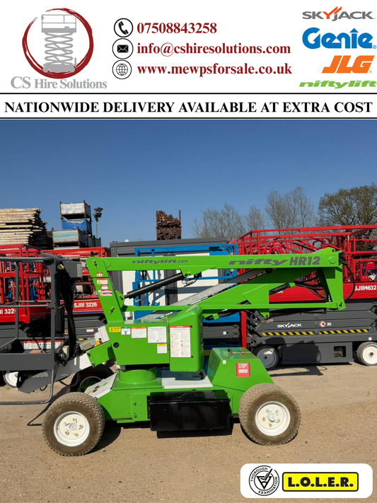 2017 Nifty HR12 Hybrid Boom lift, Cherry picker, Scissor lift