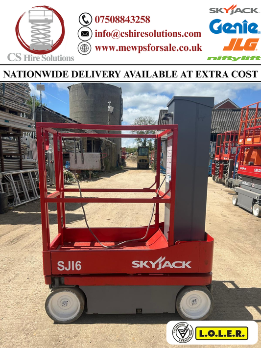 SKYJACK SJ16 Runabout Personnel Lift Scissor Lift Access Platform MEWP Genie