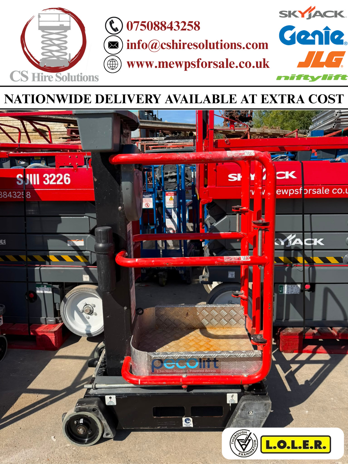 2019 Peco Lift Power Tower Scissor lift (JLG, Genie, Skyjack, Snorkel, JCB)