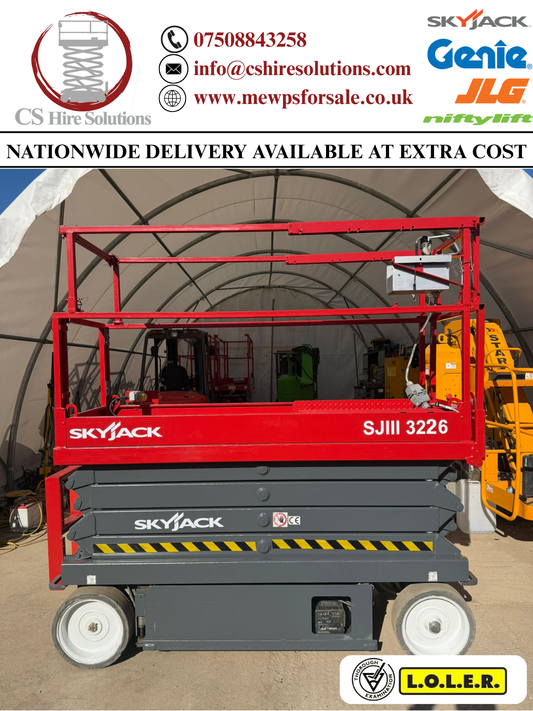 2019 Skyjack SJ3226 Scissor Lift Access Platform MEWP (Genie,JLG)