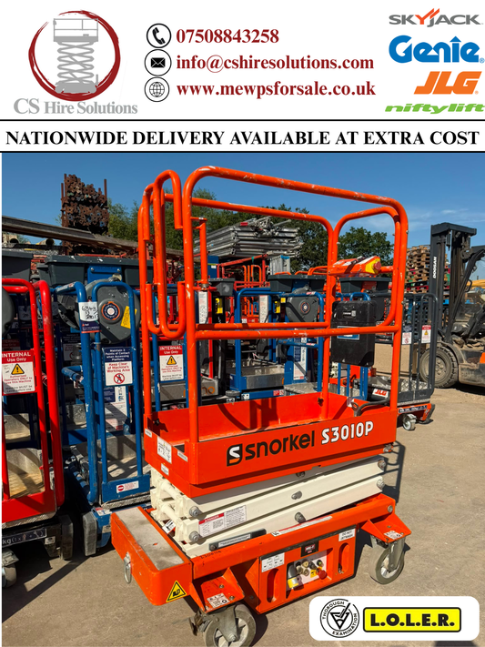 2019 Snorkel S3010P (Scissor lift, Access platform, Skyjack, Genie, JLG, MEWP)