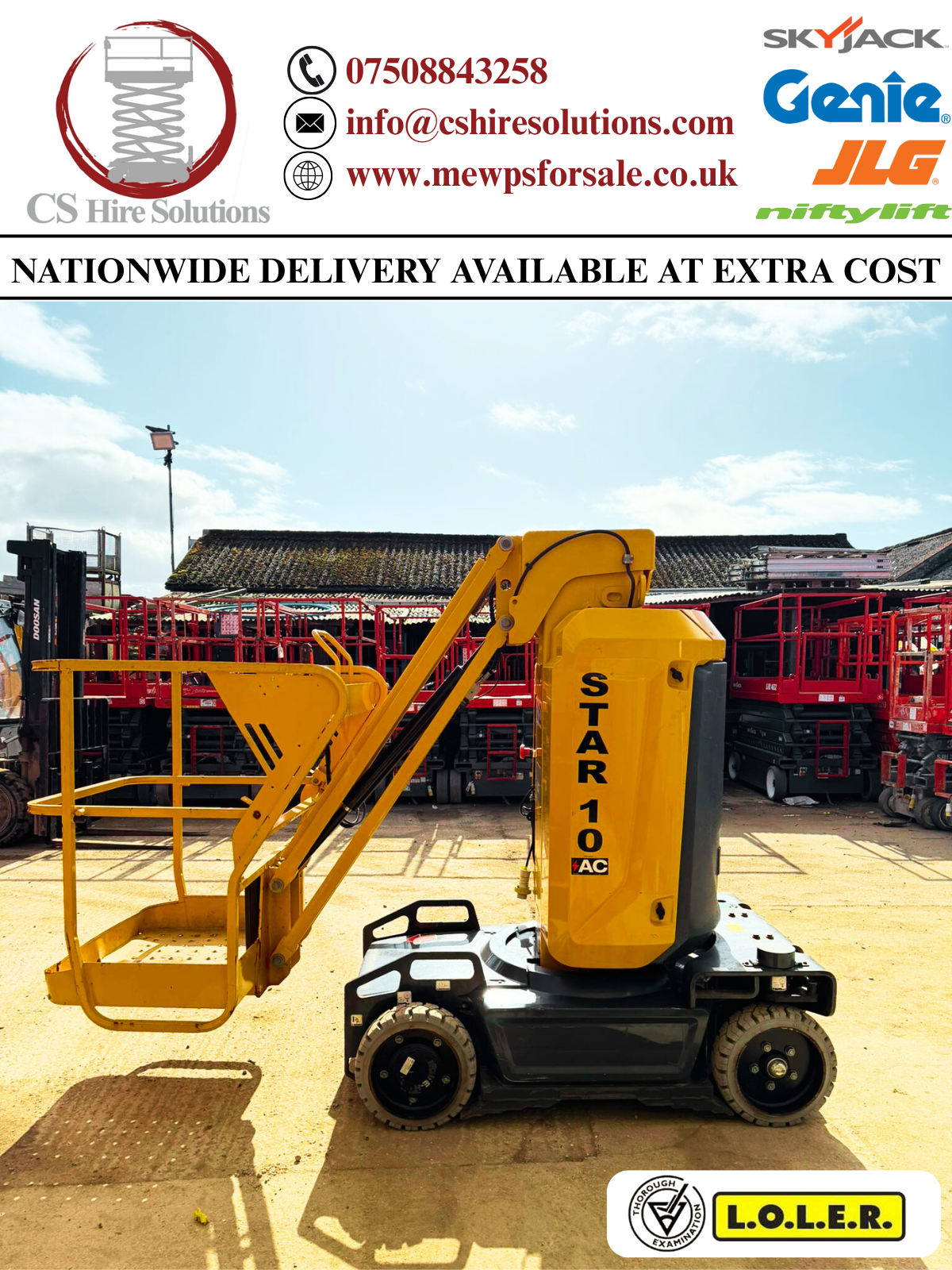 2021 Haulotte STAR 10 Scissor lift access platform boom lift