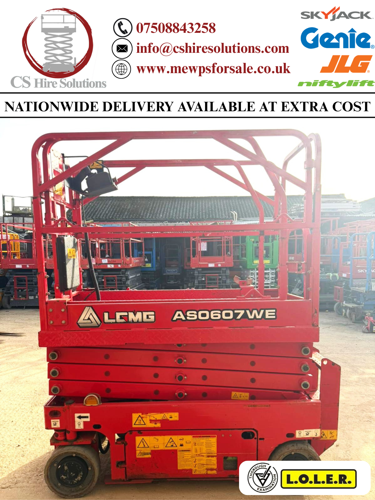 2021 LGMG AS0607WE Scissor Lift Access Platform MEWP