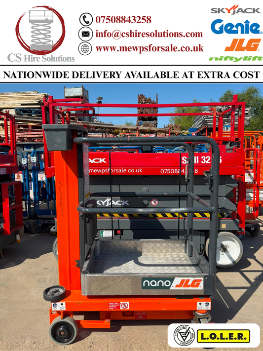 2021 Nano Lift Scissor Lift Power Tower Genie, JLG, Skyjack MEWP