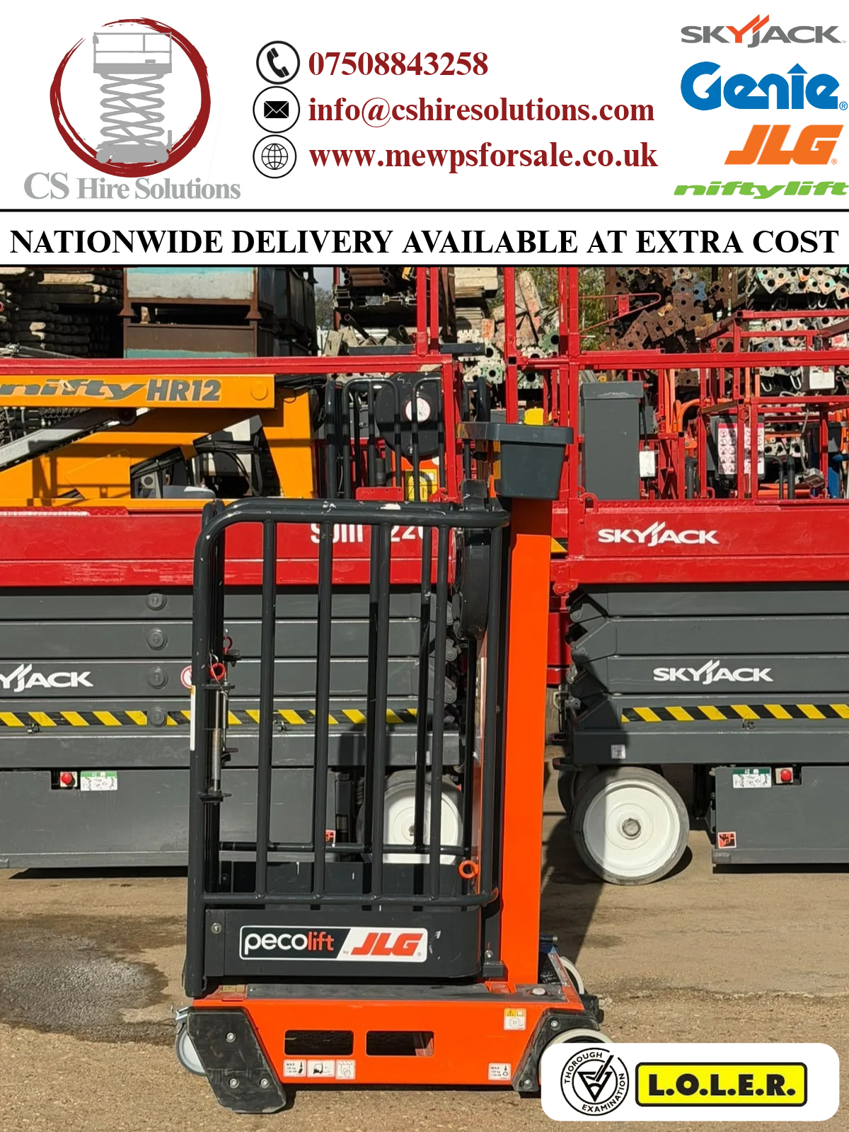 2026 Peco Lift Power Tower Scissor lift (JLG, Genie, Skyjack, Snorkel, JCB)