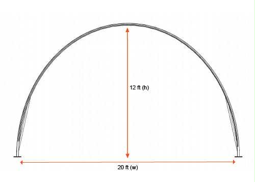 BRAND NEW Single Truss Arch Storage Shelter W6mxL9mxH3.6m (Storage Tent)