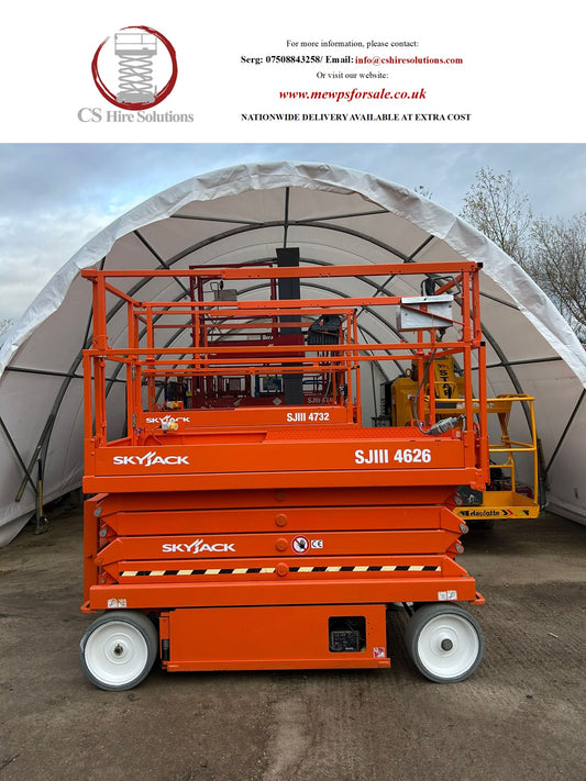 10m 2018 Skyjack SJ4626 Scissor Lift Access Platform MEWP (Genie, JLG, JCB)