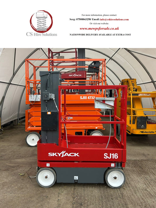 2019 SKYJACK SJ16 Runabout Personel Scissor Lift Access Platform Genie, Skyjack
