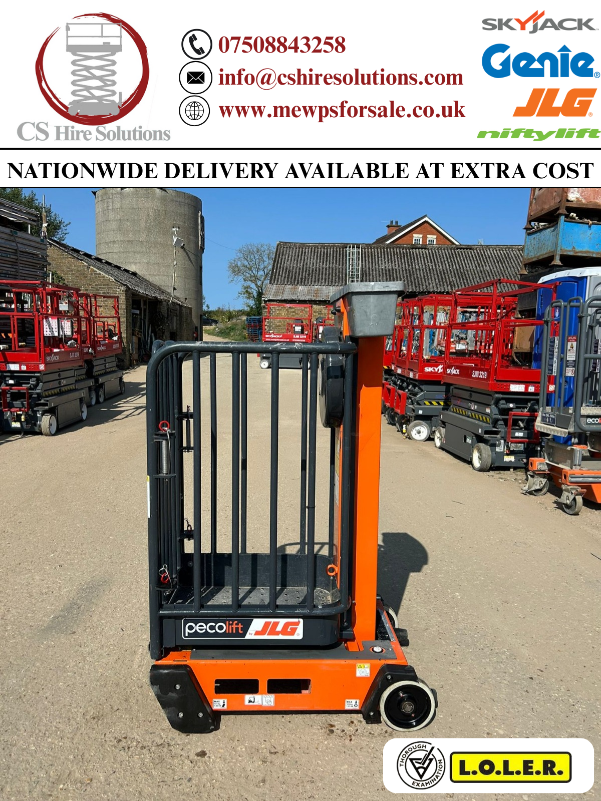 2023 Peco Lift Power Tower Scissor lift (JLG, Genie, Skyjack,Snorkel, JCB)