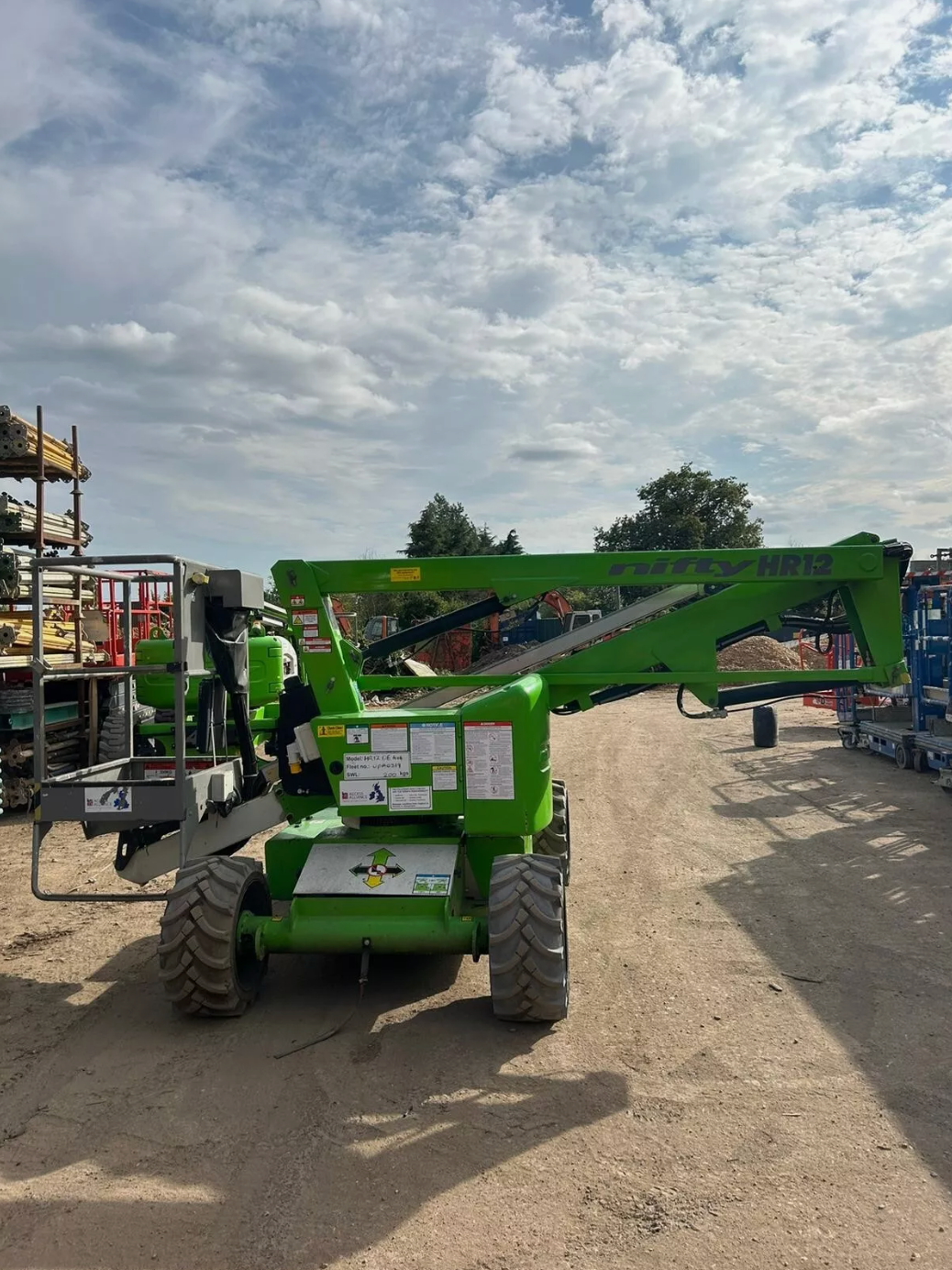 2019 NIFTY HR12DE 4x4 Diesel/Battery Articulated Boom Lift Cherry Picker Scissor