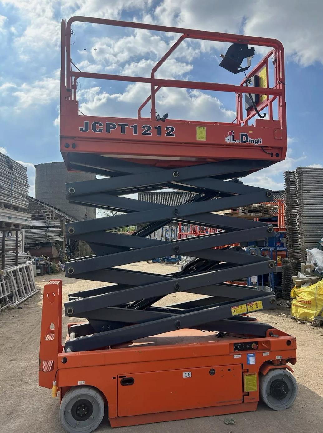 12m Dingli JCPT1212DC Electric Scissor Lift Access Platform MEWP (Genie, Skyjack)
