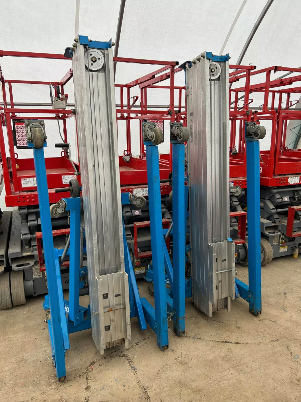 Genie SLA20 Material Lift with LOLER Re-Roped RSJ Beam Lifter