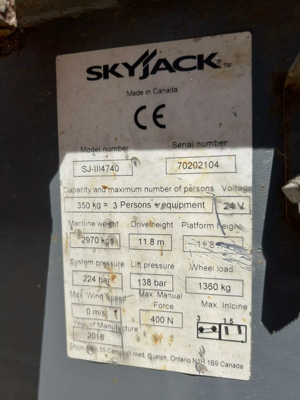 14m SKYJACK SJ4740 Electri Scissor Lift Access Platform MEWP (Genie, JLG, JCB)