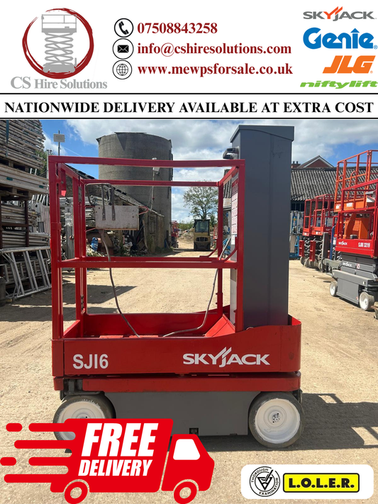 2017 SKYJACK SJ16 Runabout Personnel Lift Scissor Lift Access Platform MEWP Genie