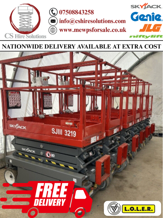 2014 Skyjack SJ3219 7.8m Scissor Lift Access Platform ( Genie, JLG) MEWP