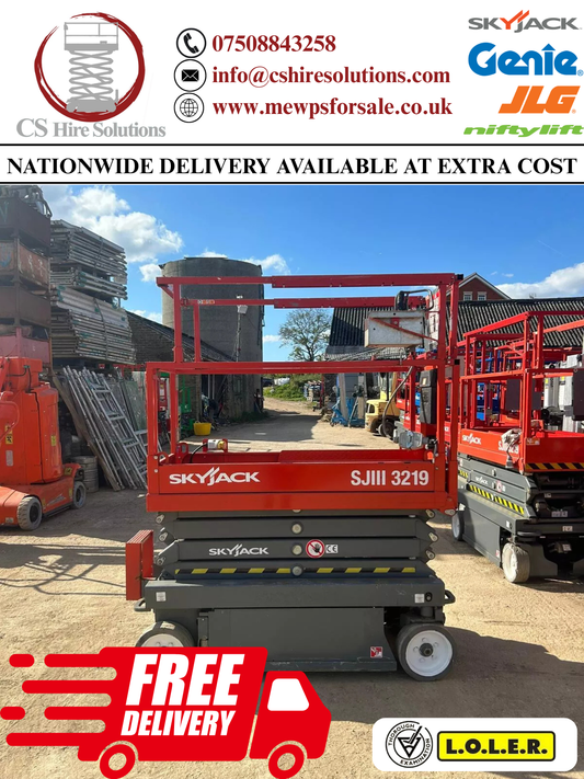 2015 Skyjack SJ3219 7.8m Scissor Lift Access Platform ( Genie, JLG) MEWP