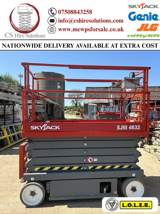 12m Skyjack SJ4632 Scissor Lift Access Platform MEWP Cherry Picker ( Genie, JLG)