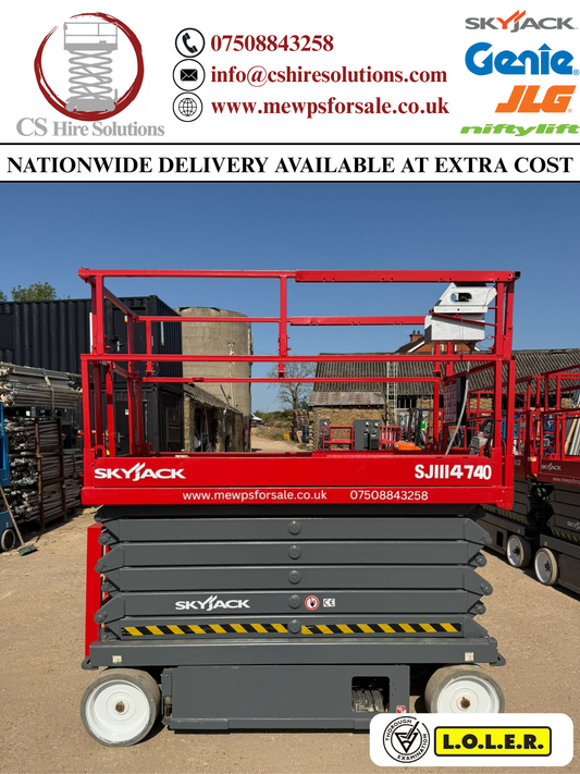 14m SKYJACK SJ4740 Electric Scissor Lift Access Platform MEWP (Genie, JLG, JCB)