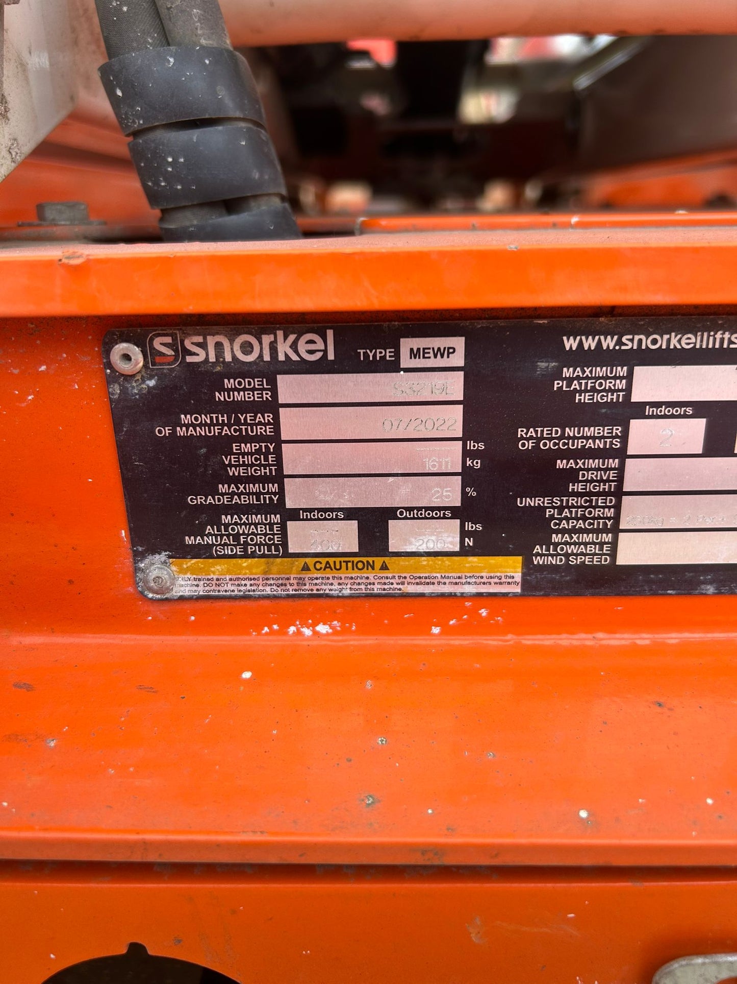 Snorkel Scissor Lift S3219E