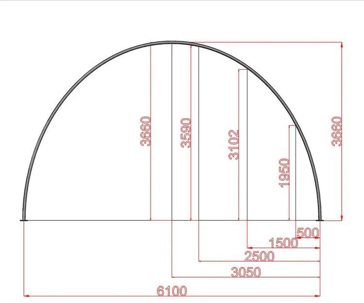 BRAND NEW Single Truss Arch Storage Shelter W6mxL9mxH3.6m (Storage Tent)