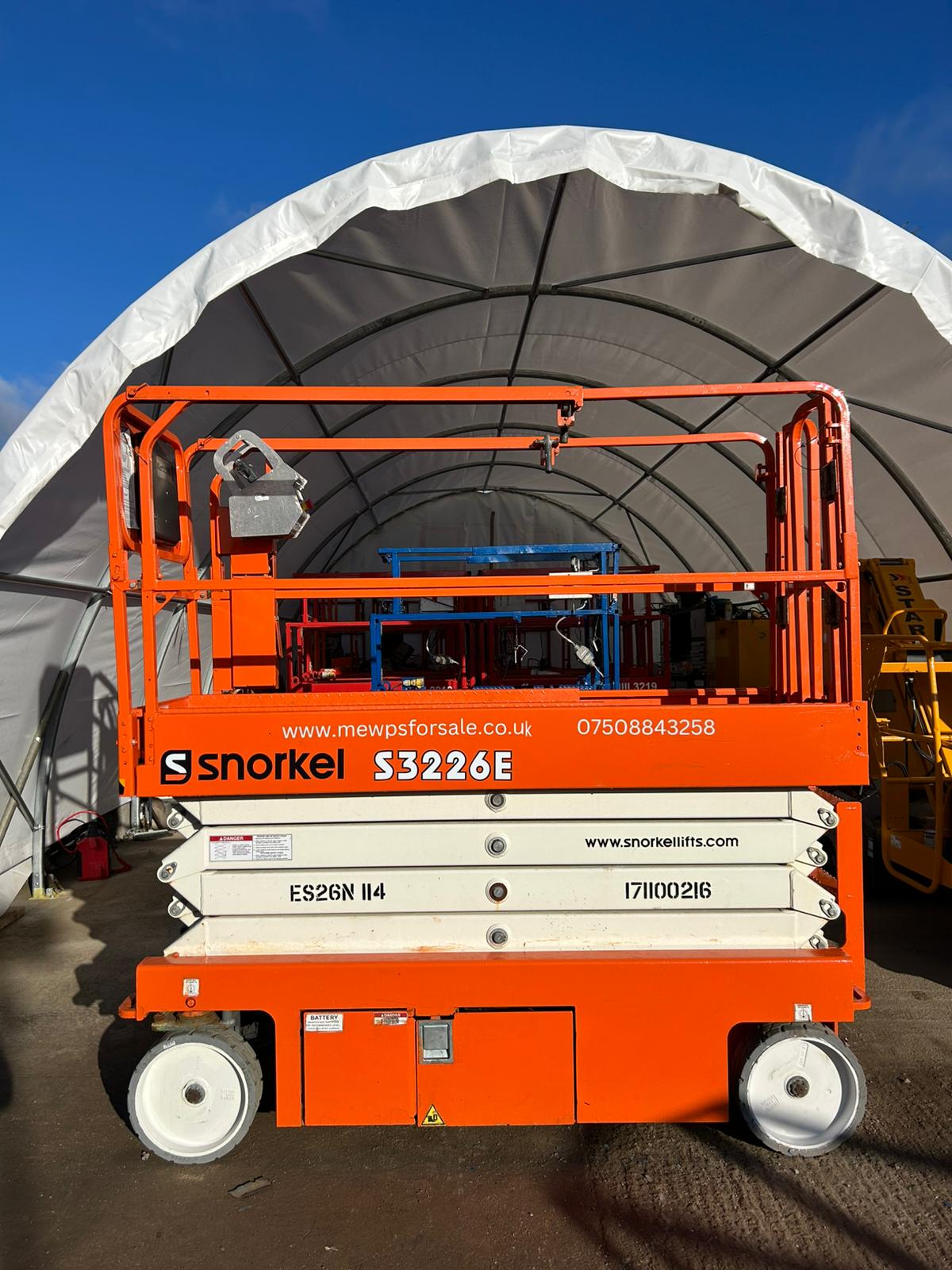 2017 Snorkel S3226E Scissor lift, Access platform, Skyjack, Genie, JLG