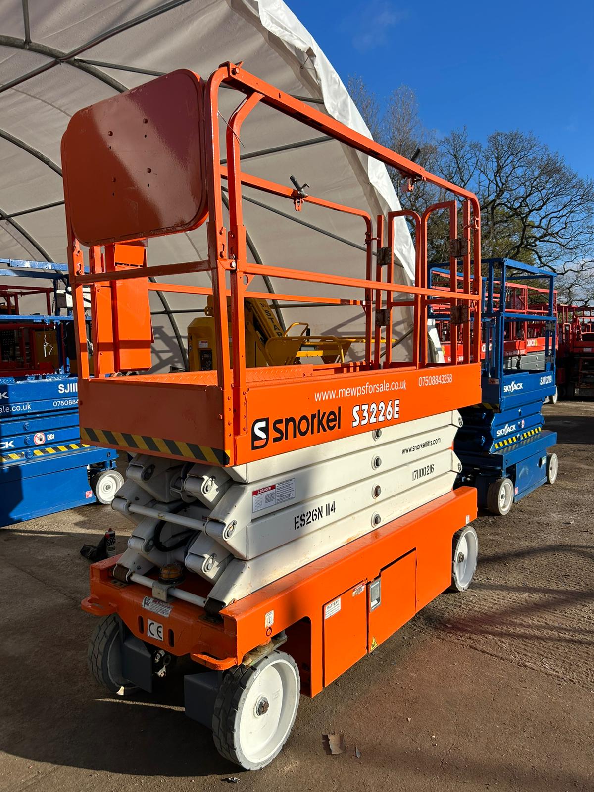 2017 Snorkel S3226E Scissor lift, Access platform, Skyjack, Genie, JLG