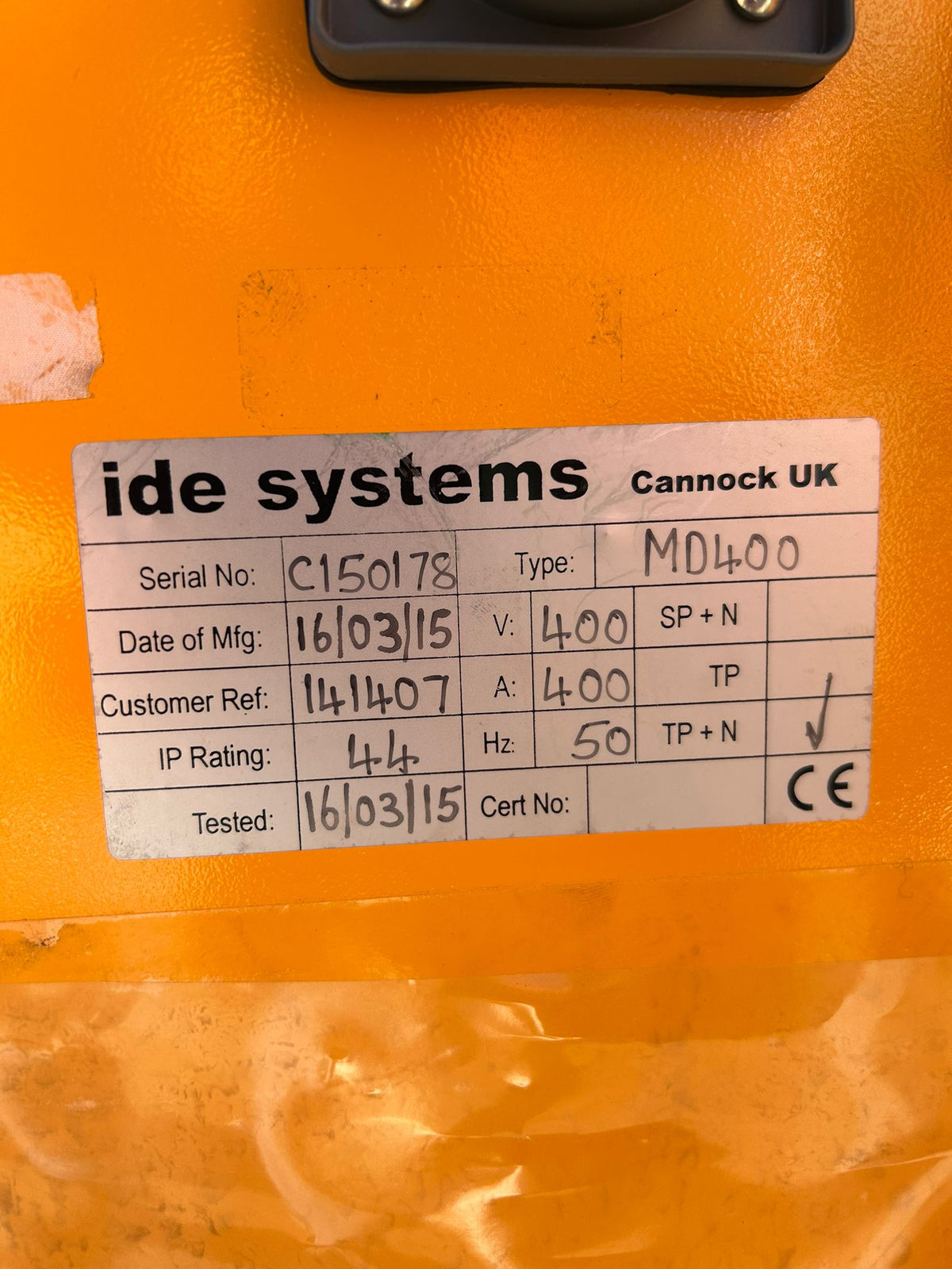 400A Distribution Board Electrical Board