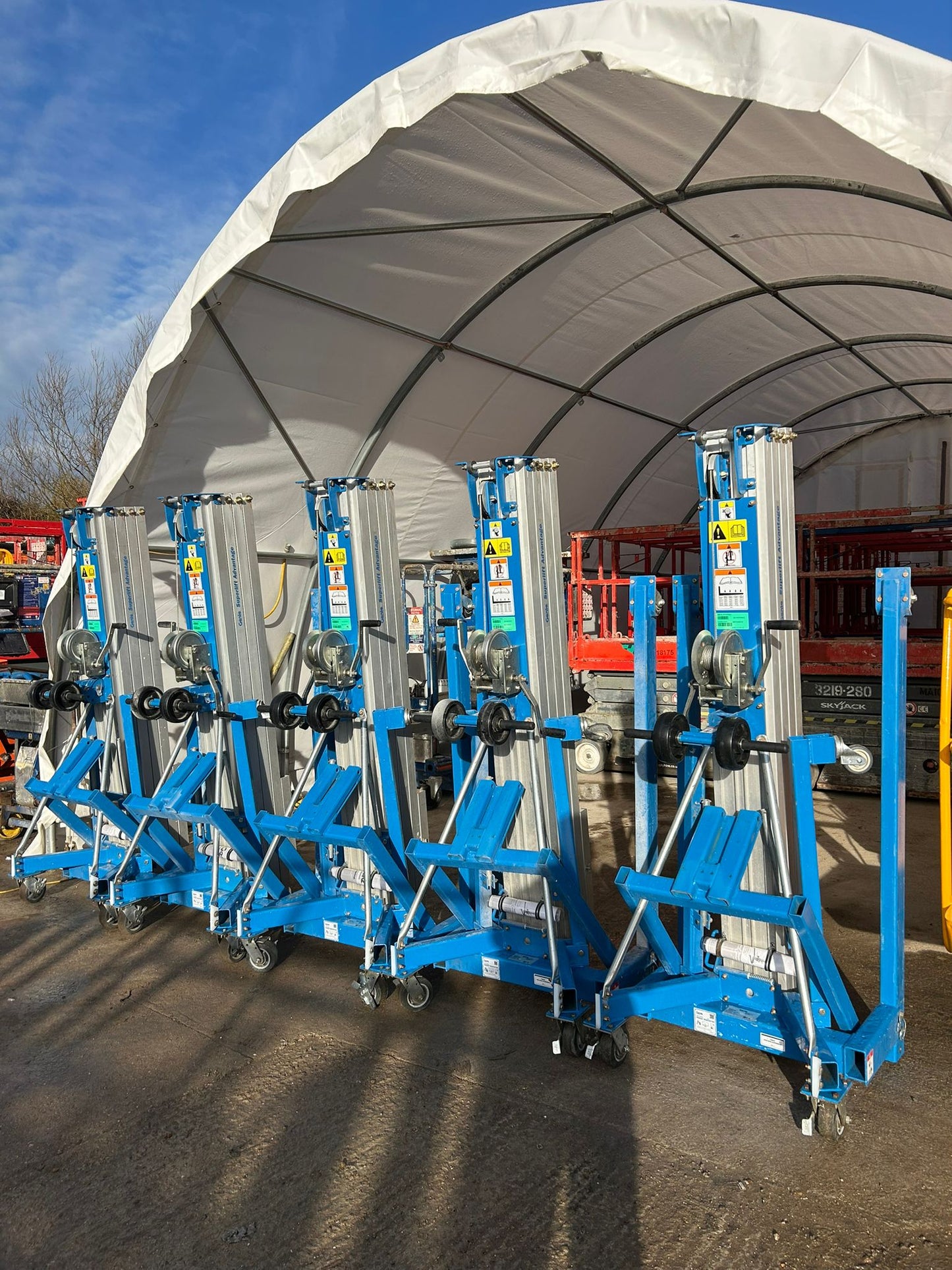 2022 Genie SLA20 Material Lift with LOLER Re-Roped RSJ Beam Lifter