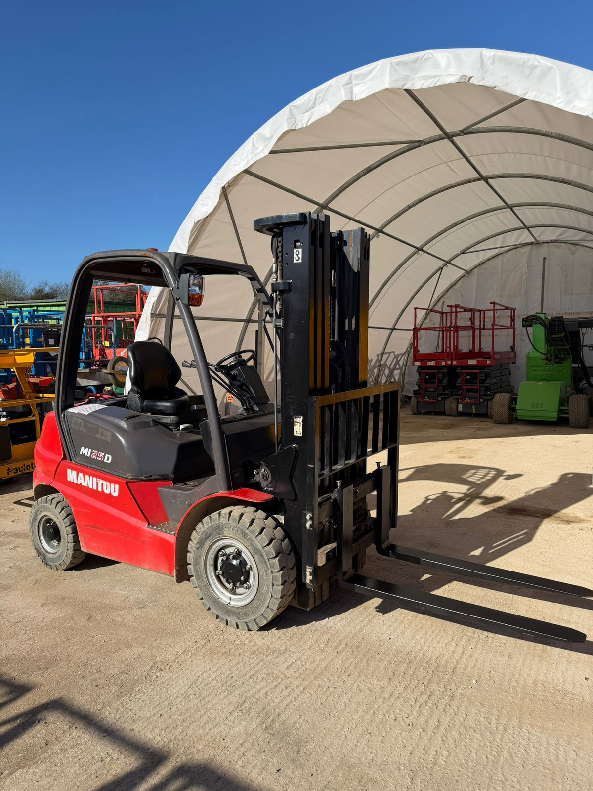 2020 Manitou MI25D Diesel Forklift Triple Mast Counterbalance Forklift Truck
