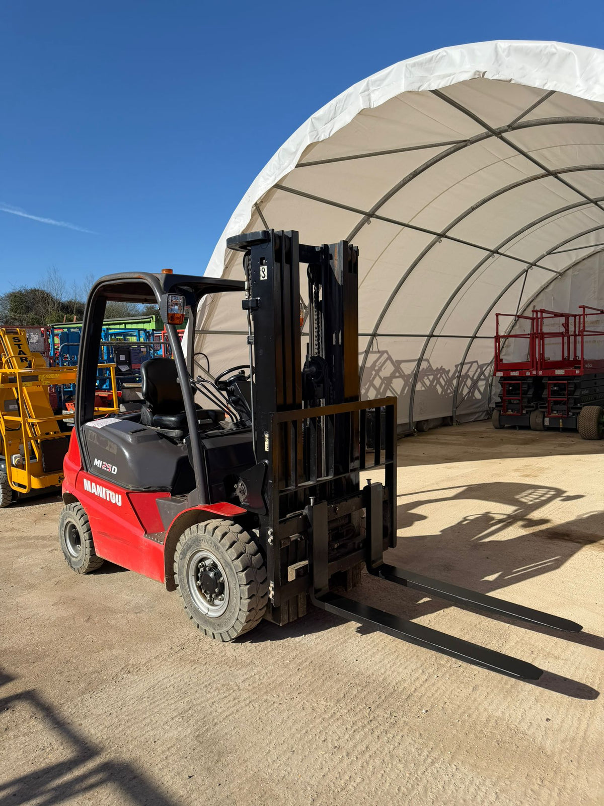 2020 Manitou MI25D Diesel Forklift Triple Mast Counterbalance Forklift Truck