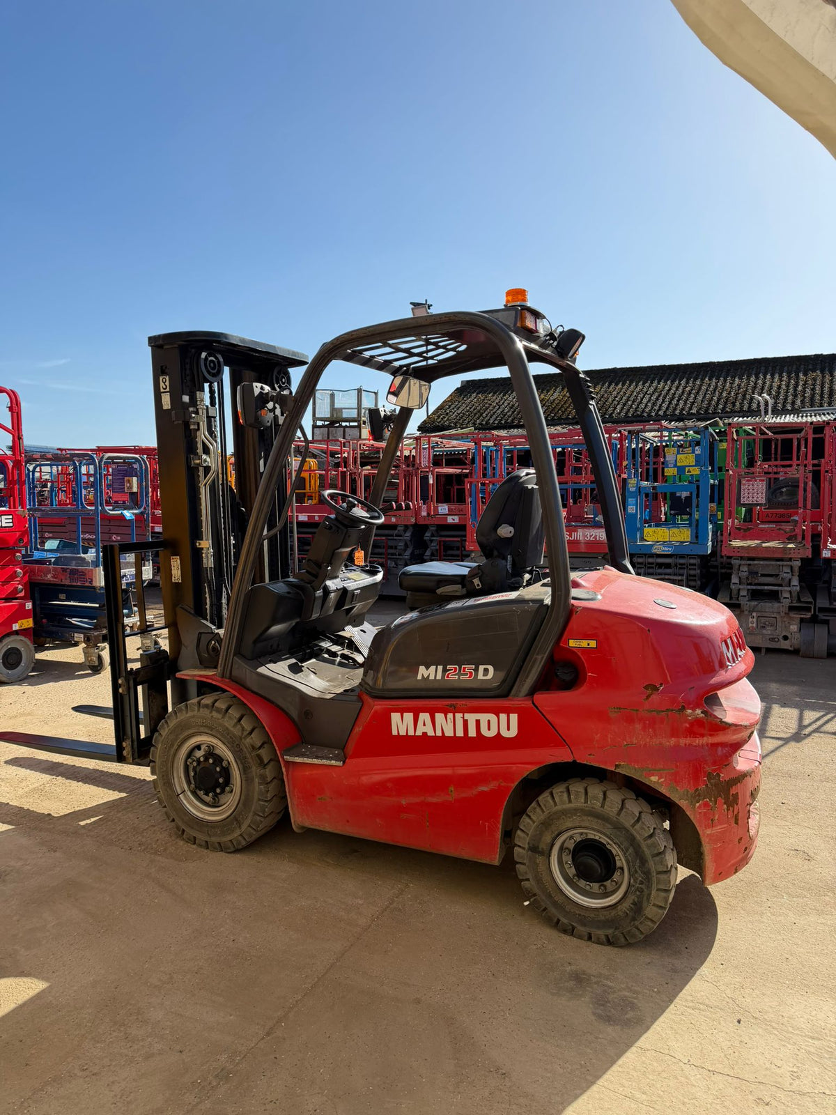 2020 Manitou MI25D Diesel Forklift Triple Mast Counterbalance Forklift Truck