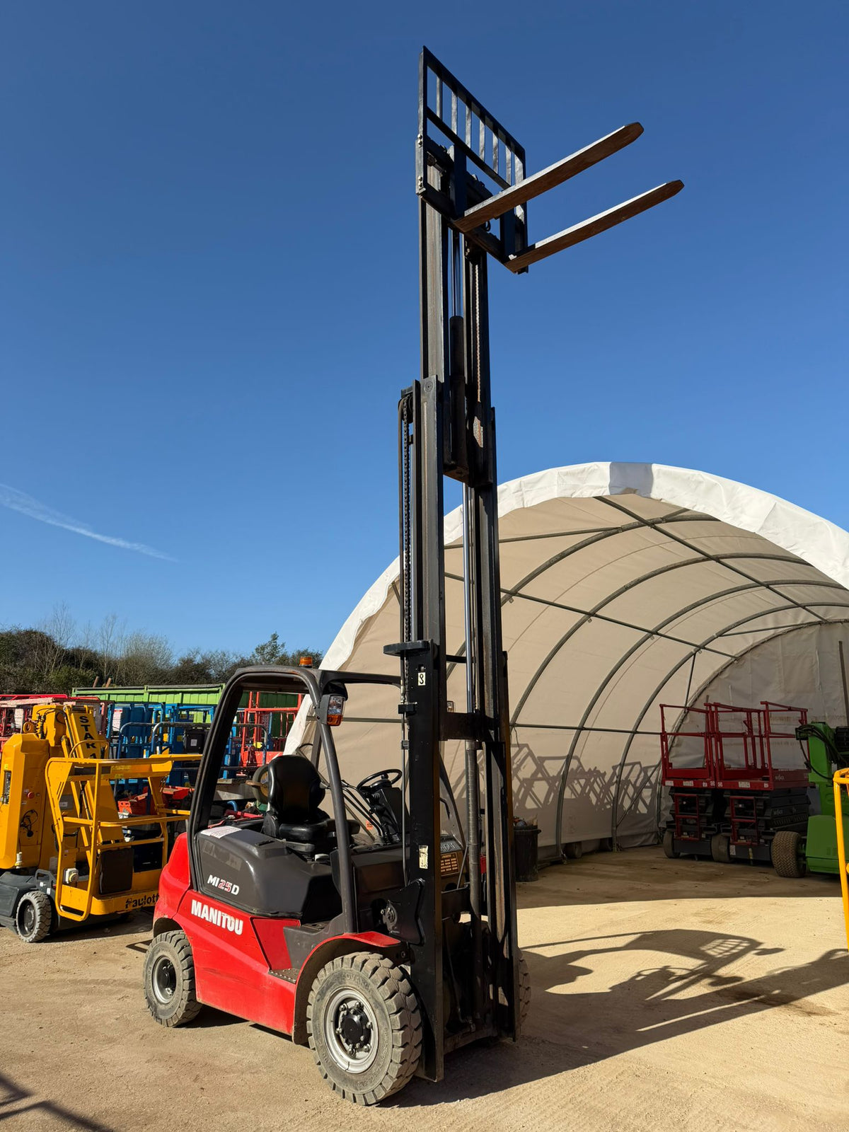 2020 Manitou MI25D Diesel Forklift Triple Mast Counterbalance Forklift Truck