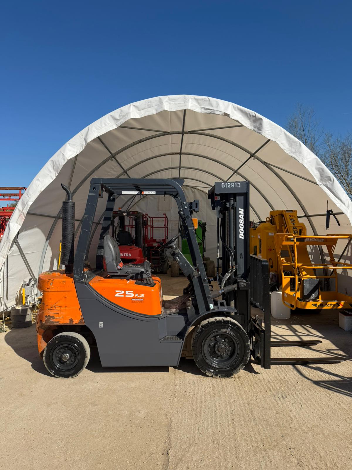 2020 Doosan D25GP Diesel Forklift Triple Mast Counterbalance (Toyota, Hyster, Linde)