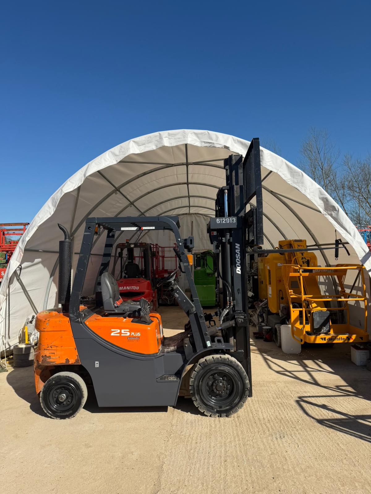 2020 Doosan D25GP Diesel Forklift Triple Mast Counterbalance (Toyota, Hyster, Linde)