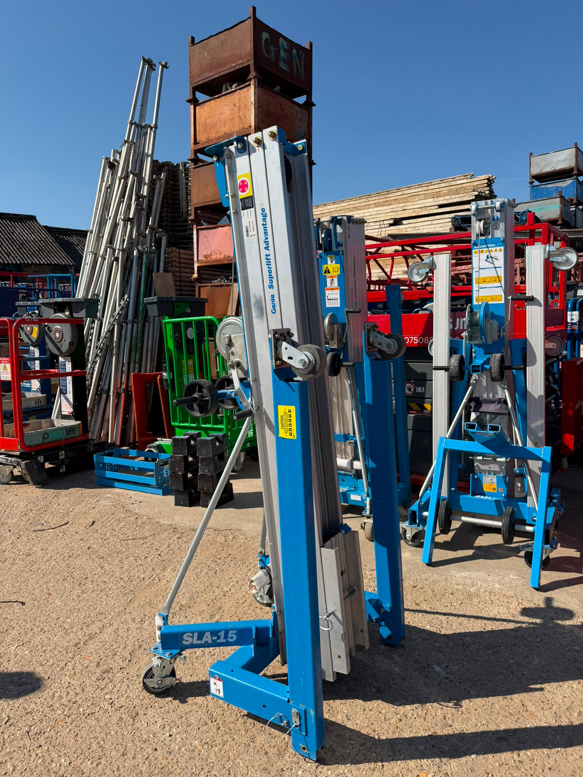 2023 Genie SLA15 material lift with LOLER, RSJ Beam Lifter