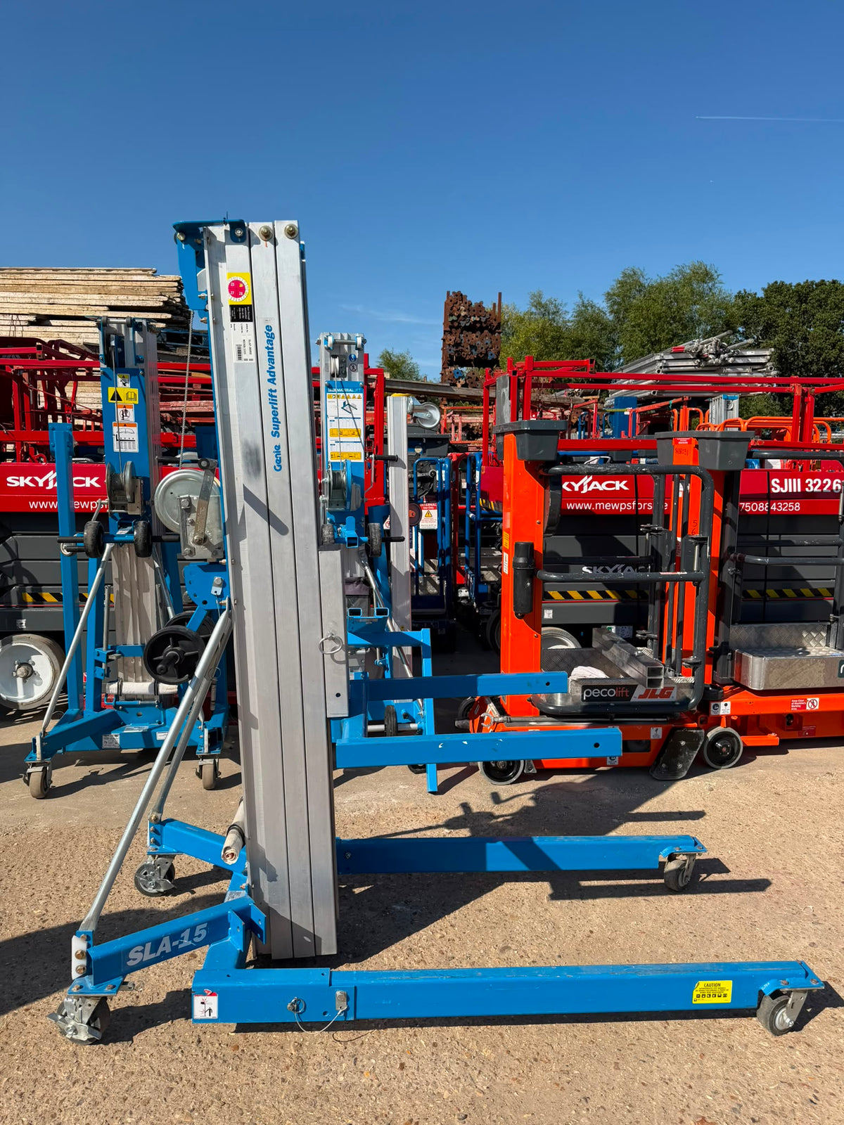 2023 Genie SLA15 material lift with LOLER, RSJ Beam Lifter