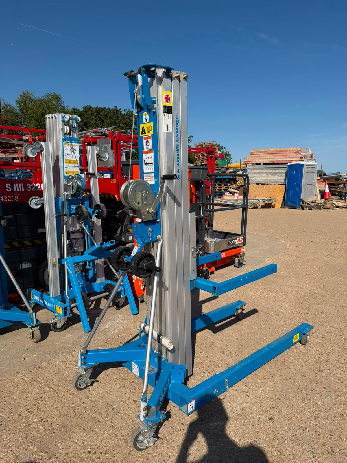 2023 Genie SLA15 material lift with LOLER, RSJ Beam Lifter