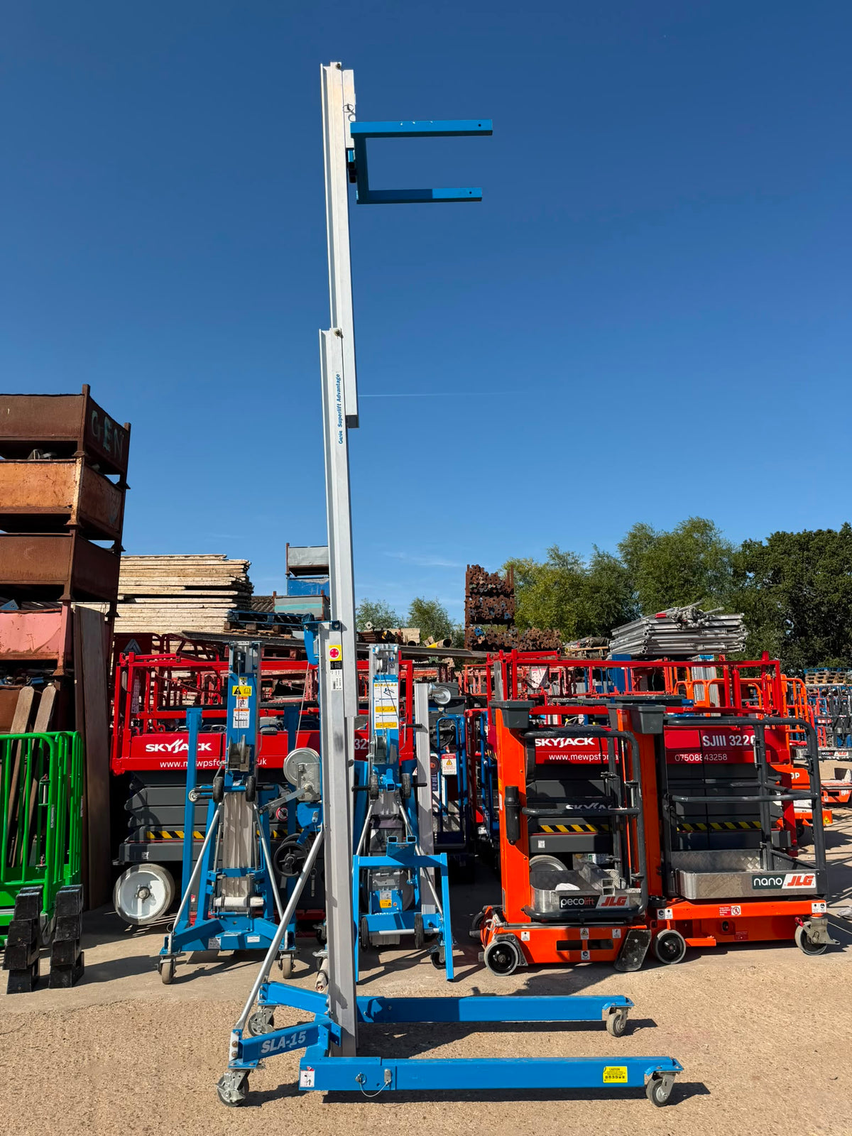 2023 Genie SLA15 material lift with LOLER, RSJ Beam Lifter