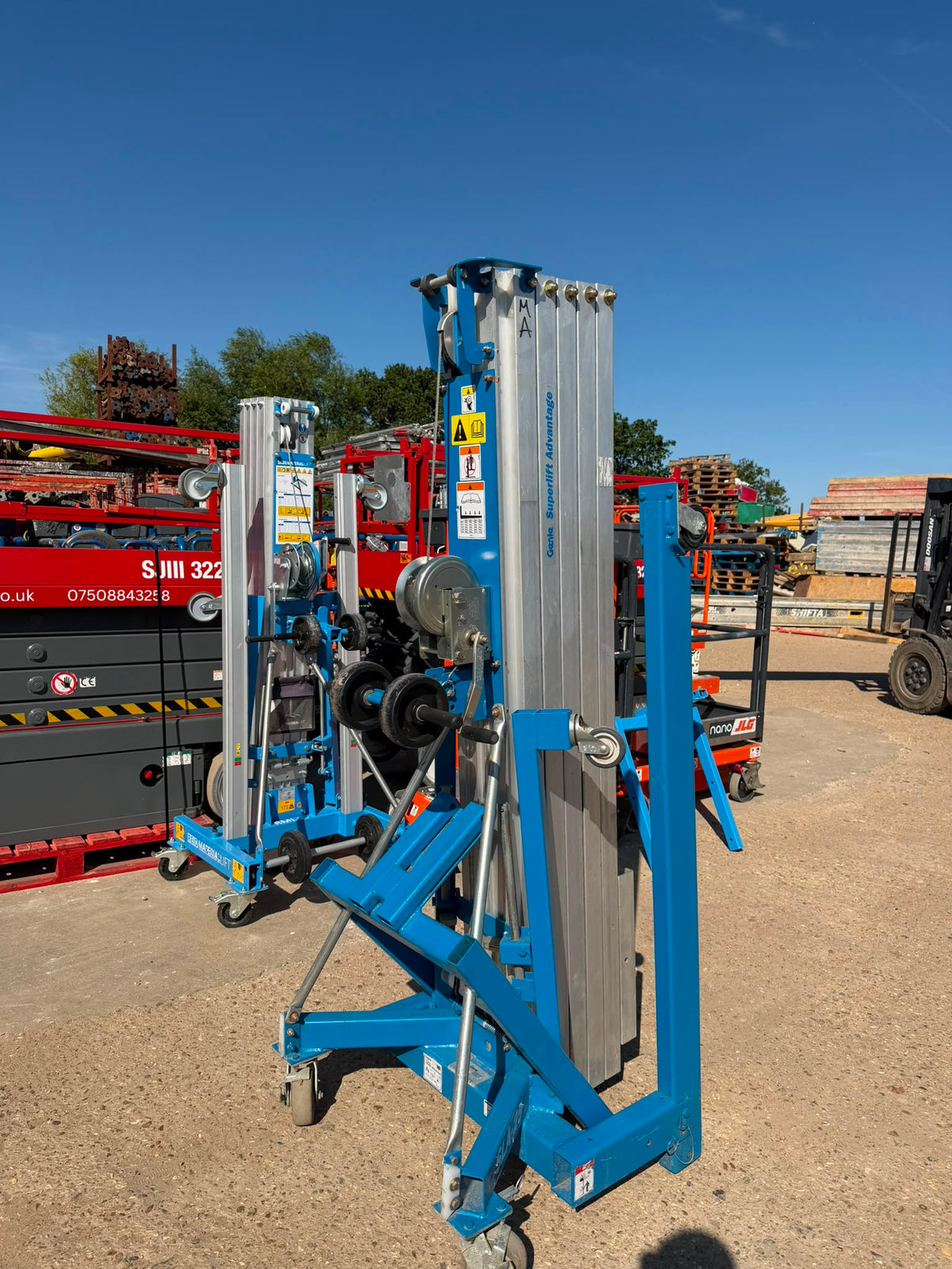 2022 Genie SLA25 material lift ner LOLER, RSJ Beam Lifter
