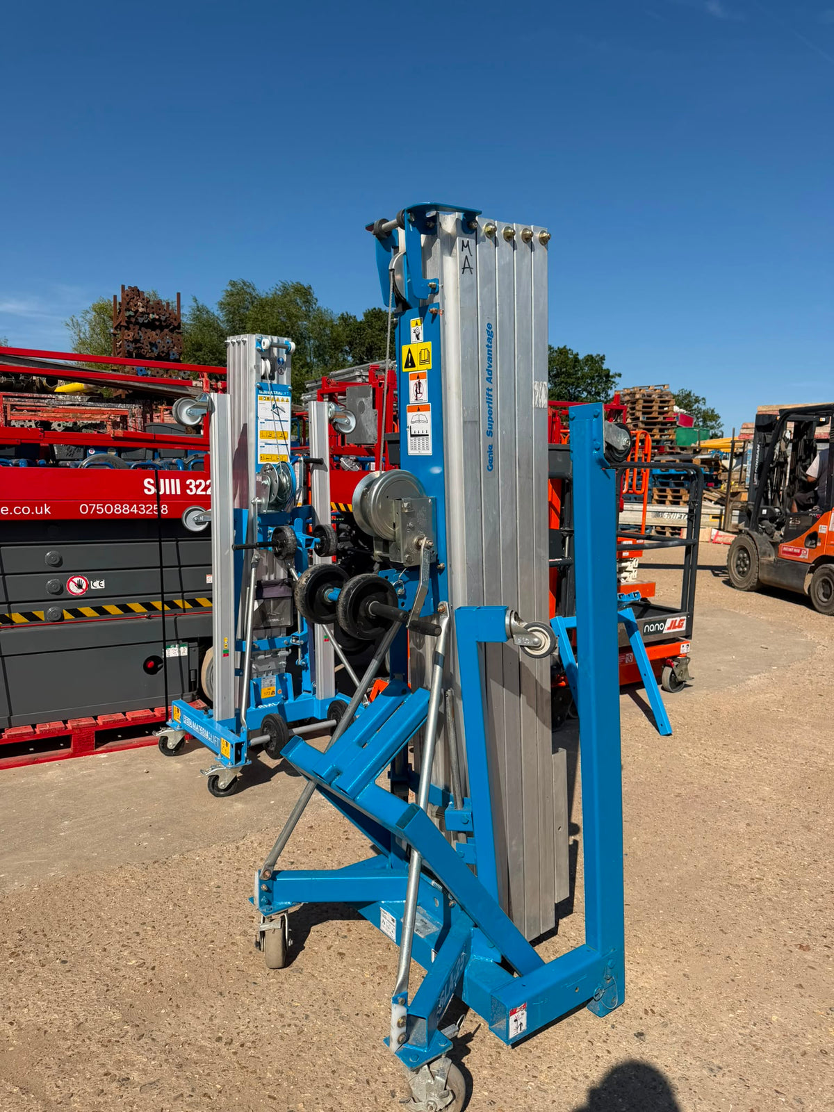 2022 Genie SLA25 material lift ner LOLER, RSJ Beam Lifter