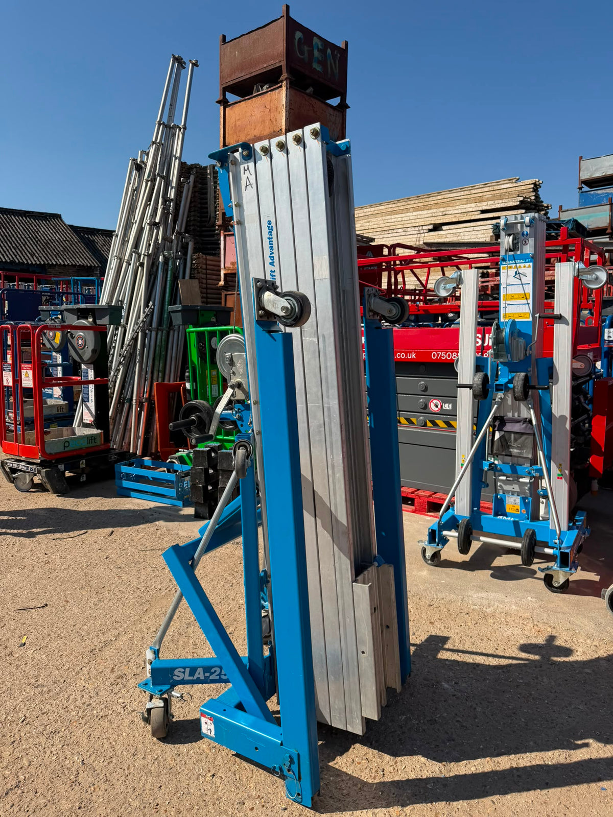 2022 Genie SLA25 material lift ner LOLER, RSJ Beam Lifter