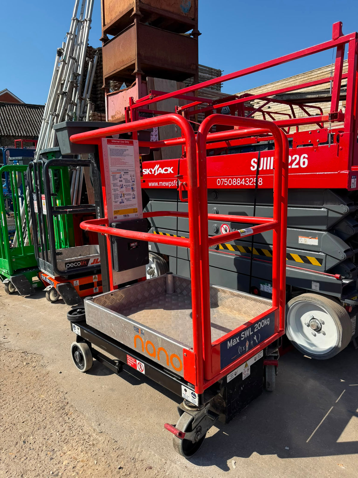 2019 Nano Lift Scissor Lift Power Tower Genie, JLG, Skyjack MEWP