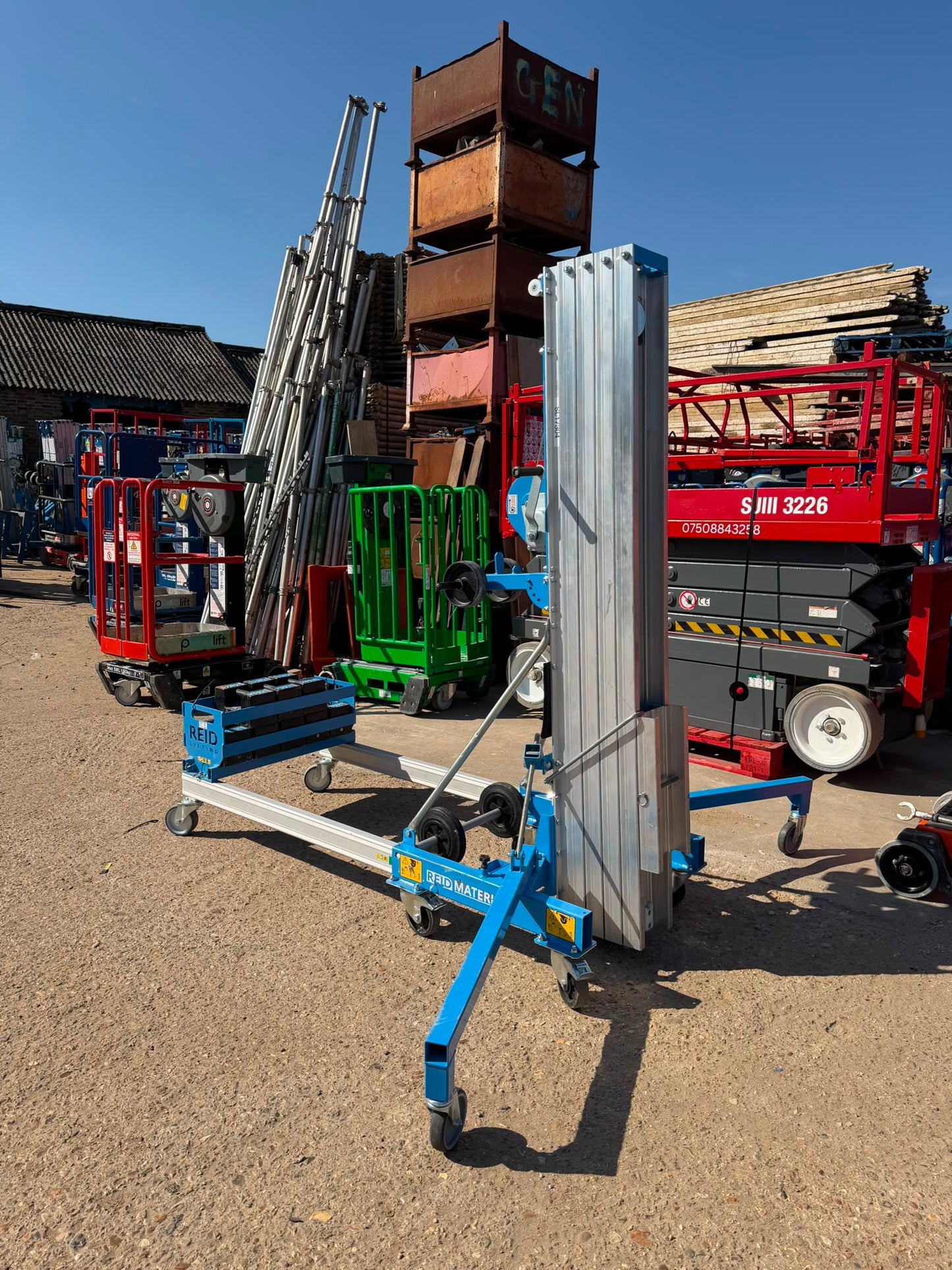 2025 Reid RML60-CBR Material Lift Counterbalance (Genie material Lift, RSJ Beam)
