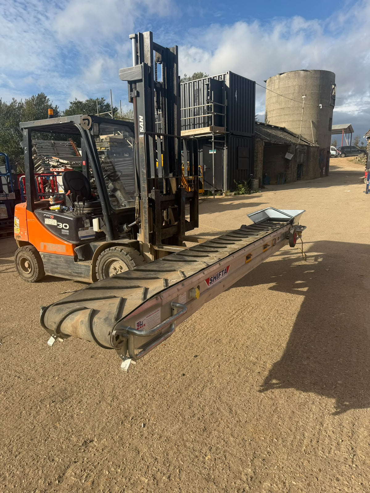 4.4m Shifta Conveyor Belt Inavder Soil Belt 450mm Wide YEAR 2019