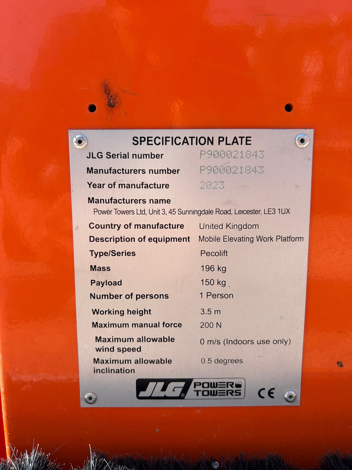 2023 Peco Lift Power Tower Scissor lift (JLG, Genie, Skyjack,Snorkel, JCB)