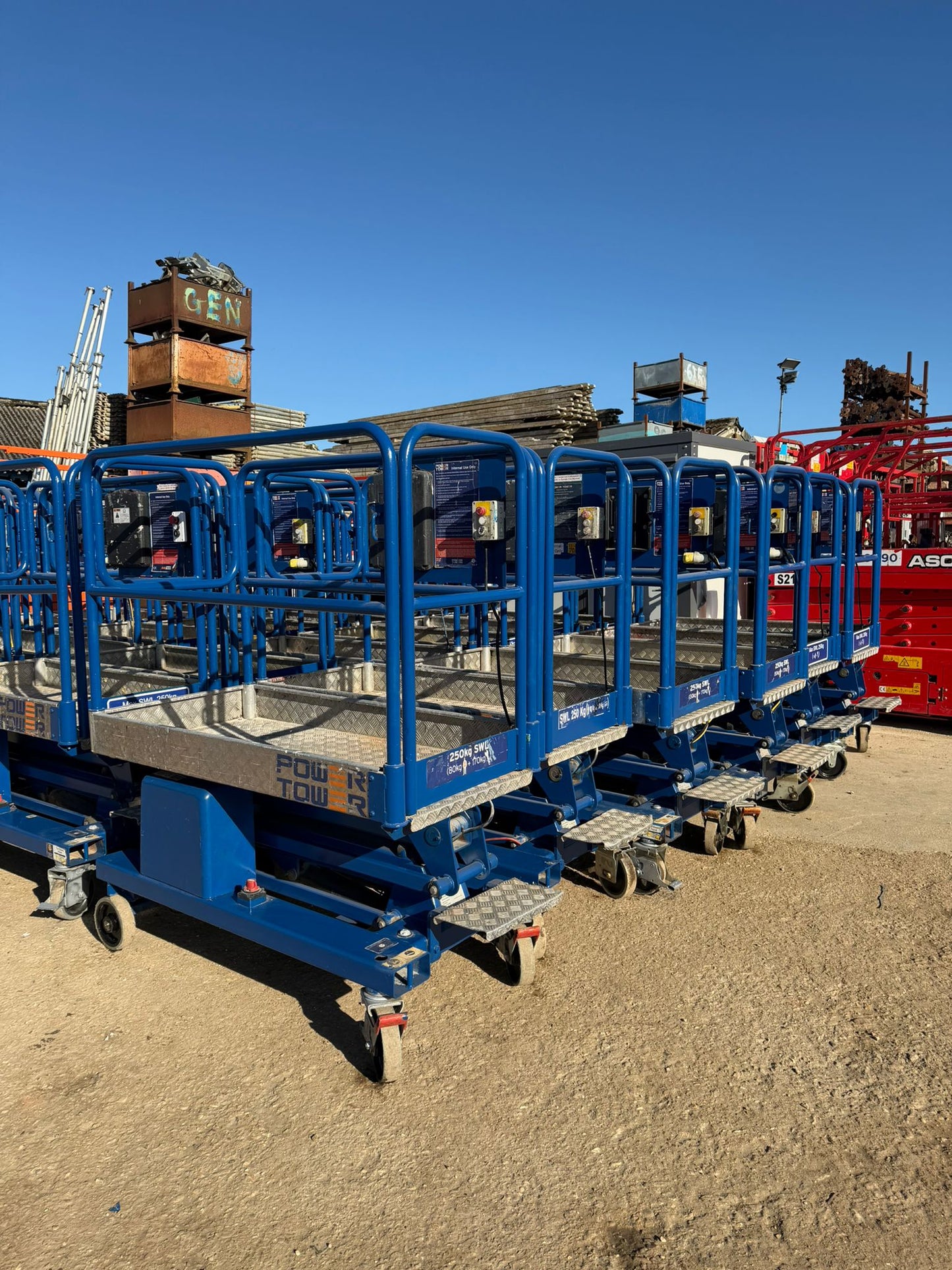 POWER TOWER PUSH AROUND SCISSOR LIFT ACCESS PLATFORM JLG, Genie,Skyjack