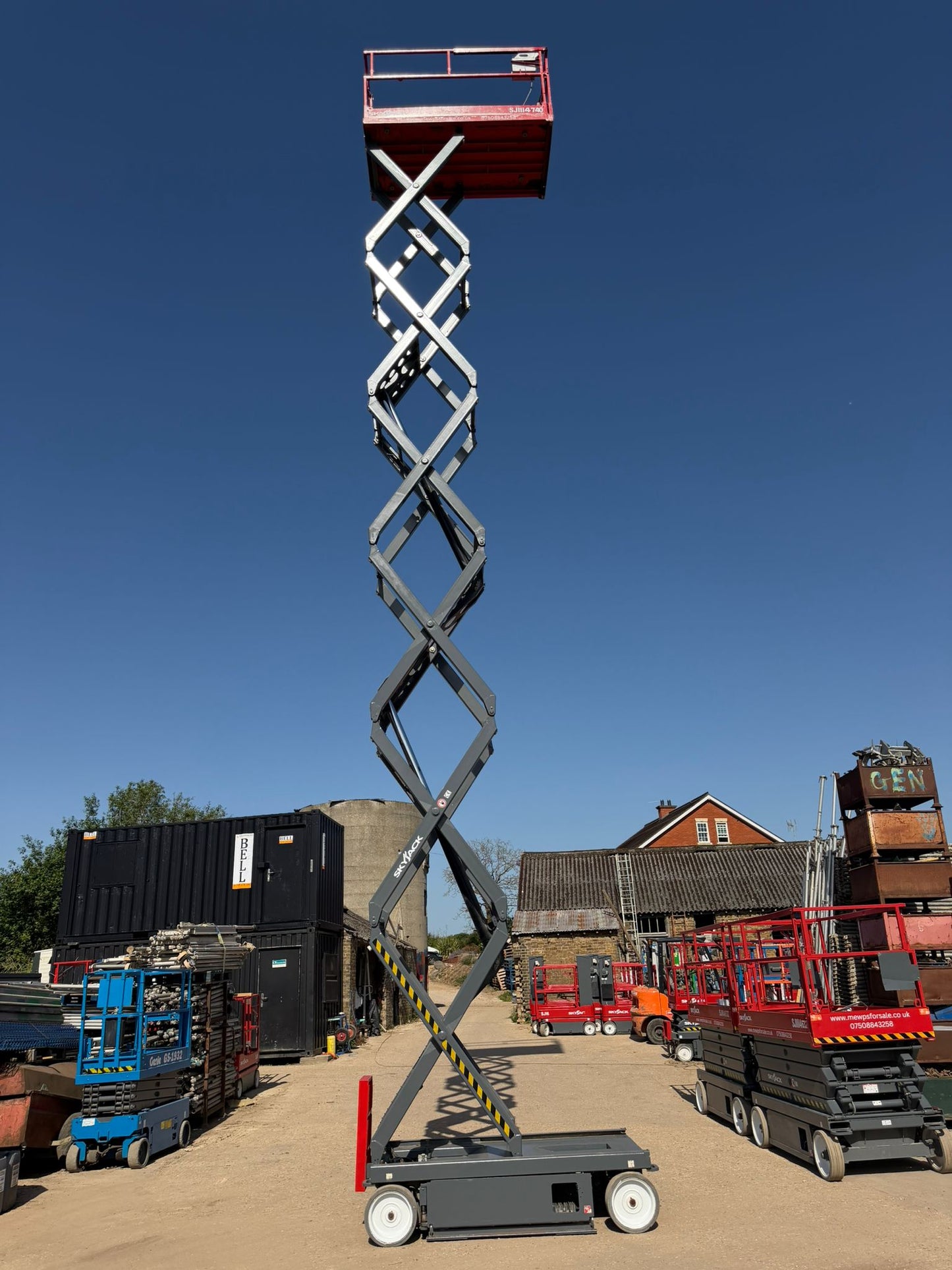 14m SKYJACK SJ4740 Electric Scissor Lift Access Platform MEWP (Genie, JLG, JCB)