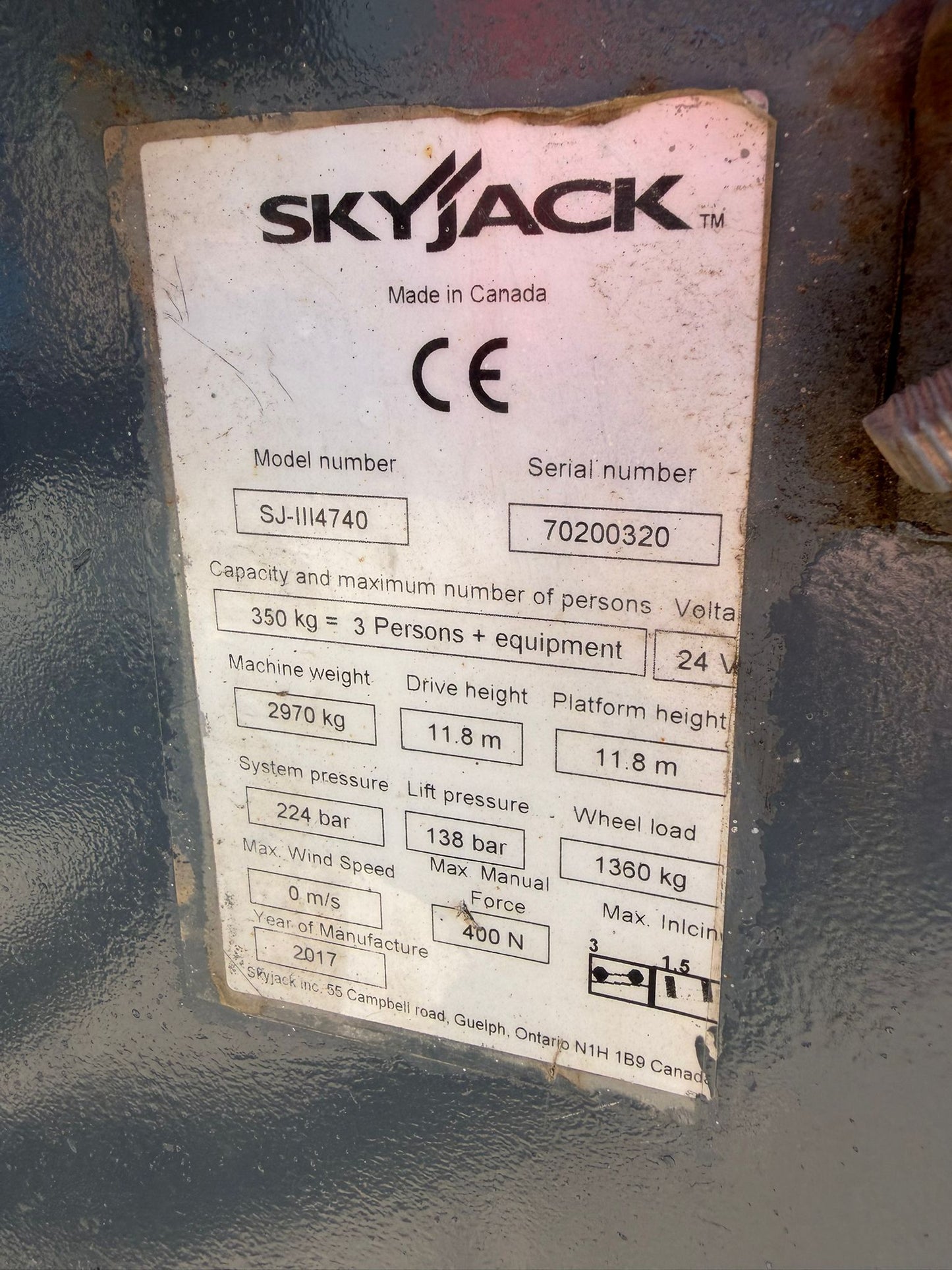 14m SKYJACK SJ4740 Electric Scissor Lift Access Platform MEWP (Genie, JLG, JCB)